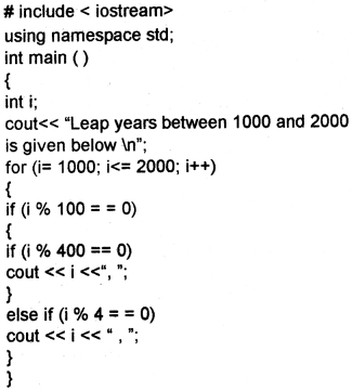 Plus One Computer Science Chapter Wise Questions and Answers Chapter 7 Control Statements 5M Q9