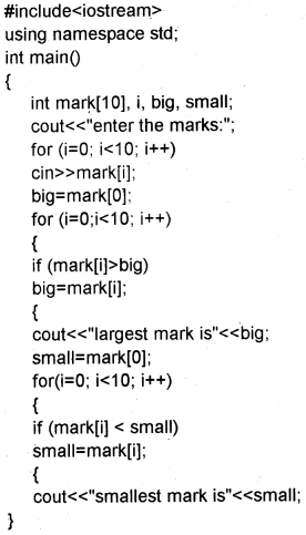 Plus One Computer Science Chapter Wise Questions and Answers Chapter 8 Arrays 3M Q22