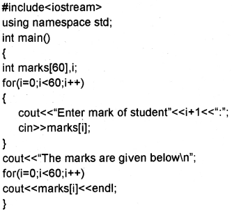 Plus One Computer Science Chapter Wise Questions and Answers Chapter 8 Arrays 3M Q29