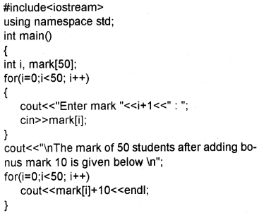 Plus One Computer Science Chapter Wise Questions and Answers Chapter 8 Arrays 3M Q3