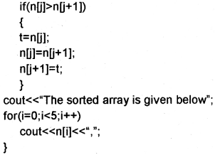 Plus One Computer Science Chapter Wise Questions and Answers Chapter 8 Arrays 3M Q30.1