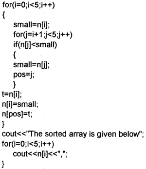 Plus One Computer Science Chapter Wise Questions and Answers Chapter 8 Arrays 3M Q5.2