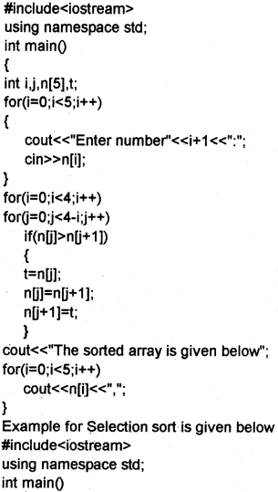 Plus One Computer Science Chapter Wise Questions and Answers Chapter 8 Arrays 3M Q5