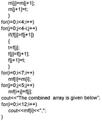 Plus One Computer Science Chapter Wise Questions and Answers Chapter 8 Arrays 3M Q6.1