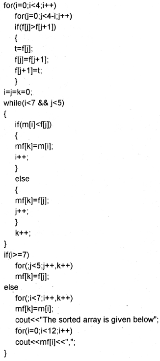 Plus One Computer Science Chapter Wise Questions and Answers Chapter 8 Arrays 3M Q7.1