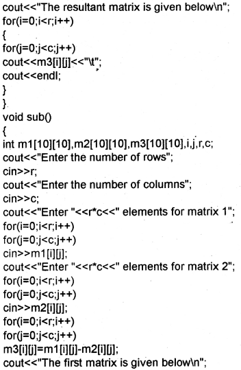 Plus One Computer Science Chapter Wise Questions and Answers Chapter 8 Arrays 5M Q1.1