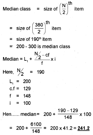 Plus One Economics Chapter Wise Previous Questions Chapter 15 Measures of Central Tendency Q26.2