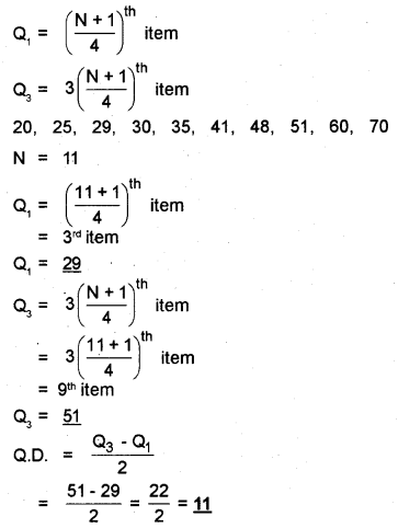 Plus One Economics Chapter Wise Previous Questions Chapter 16 Measures of Dispersion Q14.1