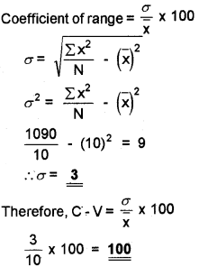 Plus One Economics Chapter Wise Questions and Answers Chapter 16 Measures of Dispersion 3M Q7