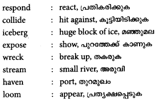 Plus One English Textbook Answers Unit 4 Chapter 3 The Wreck of the Titanic (Poem) 2