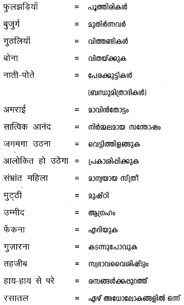 Plus One Hindi Textbook Answers Unit 3 Chapter 9 आनंद की फूलझडियाँ 9