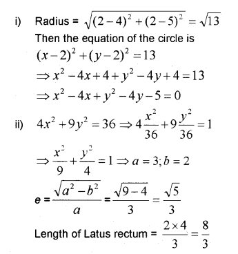 Plus One Maths Chapter Wise Previous Questions Chapter 11 Conic Sections 11