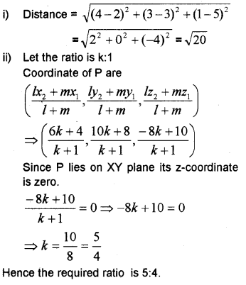 Plus One Maths Chapter Wise Previous Questions Chapter 12 Introduction to Three Dimensional Geometry 18