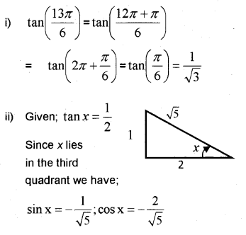 Plus One Maths Chapter Wise Previous Questions Chapter 3 Trigonometric Functions 61