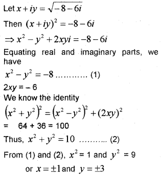 Plus One Maths Chapter Wise Previous Questions Chapter 5 Complex Numbers and Quadratic Equations 28