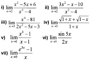 Plus One Maths Chapter Wise Questions and Answers Chapter 13 Limits and Derivatives Practice Questions Q1