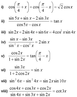 Plus One Maths Chapter Wise Questions and Answers Chapter 3 Trigonometric Functions 3M Q1