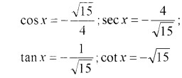 Plus One Maths Chapter Wise Questions and Answers Chapter 3 Trigonometric Functions Practice Questions Q6.4