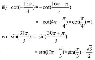 Plus One Maths Chapter Wise Questions and Answers Chapter 3 Trigonometric Functions Practice Questions Q7.2