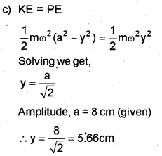 Plus One Physics Chapter Wise Previous Questions Chapter 14 Oscillations 17