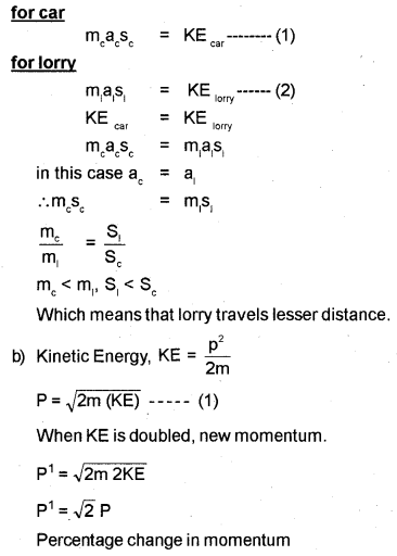 Plus One Physics Chapter Wise Previous Questions Chapter 6 Work, Energy and Power 9