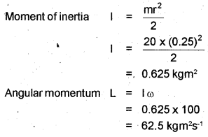 Plus One Physics Chapter Wise Previous Questions Chapter 7 Systems of Particles and Rotational Motion 16