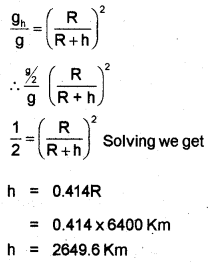 Plus One Physics Chapter Wise Previous Questions Chapter 8 Gravitation 13