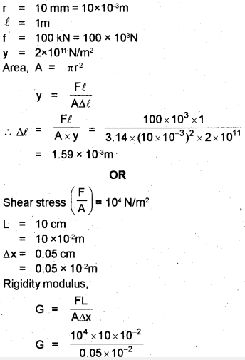 Plus One Physics Chapter Wise Previous Questions Chapter 9 Mechanical Properties of Solids 14