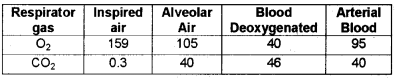 Plus One Zoology Chapter Wise Questions and Answers Chapter 6 Breathing and Exchange of Gases 2M Q5.1