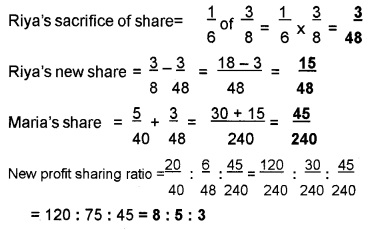 Plus Two Accountancy Chapter Wise Questions and Answers Chapter 3 Reconstitution of a Partnership Firm-Admission of Partner 3M Q10.1