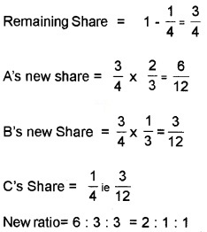 Plus Two Accountancy Chapter Wise Questions and Answers Chapter 3 Reconstitution of a Partnership Firm-Admission of Partner 8M Q11.4