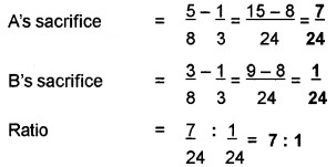 Plus Two Accountancy Chapter Wise Questions and Answers Chapter 3 Reconstitution of a Partnership Firm-Admission of Partner 8M Q6.1