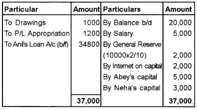 Plus Two Accountancy Chapter Wise Questions and Answers Chapter 4 Reconstitution of a Partnership Firm-Retirement Death of a Partner 8M Q2.2