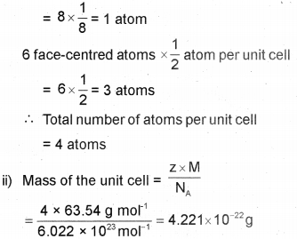 Plus Two Chemistry Chapter Wise Previous Questions Chapter 1 The Solid State 5