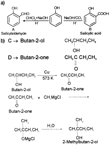 Plus Two Chemistry Chapter Wise Previous Questions Chapter 11 Alcohols, Phenols and Ethers 10