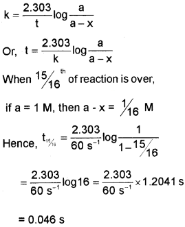 Plus Two Chemistry Chapter Wise Questions and Answers Chapter 4 Chemical Kinetics 3M Q14