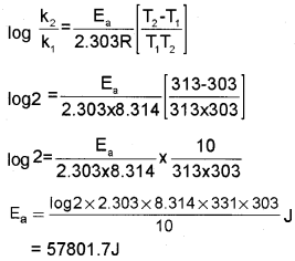 Plus Two Chemistry Chapter Wise Questions and Answers Chapter 4 Chemical Kinetics 4M Q9