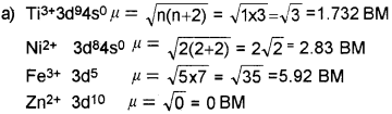 Plus Two Chemistry Chapter Wise Questions and Answers Chapter 8 The d and f Block Elements 4M Q12