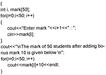 Plus Two Computer Application Chapter Wise Questions and Answers Chapter 2 Arrays 3M Q1