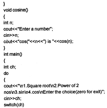 Plus Two Computer Application Chapter Wise Questions and Answers Chapter 3 Functions 5M Q12.1