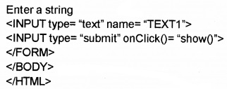 Plus Two Computer Application Chapter Wise Questions and Answers Chapter 6 Client-Side Scripting Using Java Script 1M Q37.1