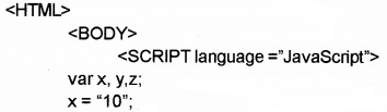 Plus Two Computer Application Chapter Wise Questions and Answers Chapter 6 Client-Side Scripting Using Java Script 2M Q8