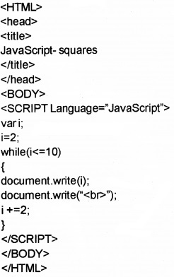 Plus Two Computer Application Chapter Wise Questions and Answers Chapter 6 Client-Side Scripting Using Java Script 3M Q8