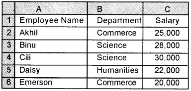 Plus Two Computerised Accounting Chapter Wise Questions and Answers Chapter 2 Spread Sheet Lab Questions Q17.1