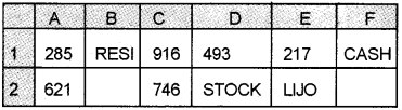 Plus Two Computerised Accounting Chapter Wise Questions and Answers Chapter 2 Spread Sheet Lab Questions Q6.1