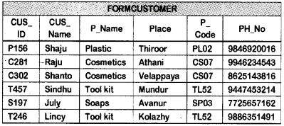 Plus Two Computerised Accounting Chapter Wise Questions and Answers Chapter 6 Data Base Management System for Accounting Lab Questions Q3.1