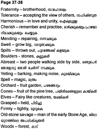 Plus Two English Textbook Answers Unit 2 Heights of Harmony 6