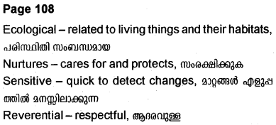 Plus Two English Textbook Answers Unit 4 Chapter 1 When a Sapling is Planted (Speech) 7