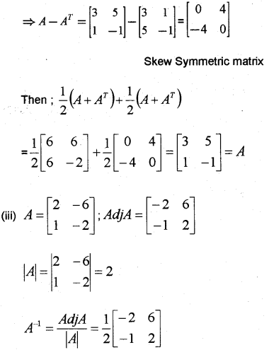 Plus Two Maths Chapter Wise Previous Questions Chapter 3 Matrices 24