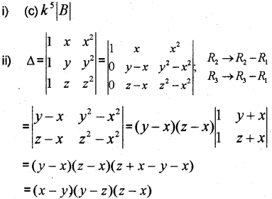 Plus Two Maths Chapter Wise Previous Questions Chapter 4 Determinants 12